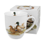 Kubek porcelanowy DUO ANIMALS PTASI ŚWIAT KACZKI 400 ml