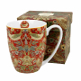 Kubek porcelanowy DUO ART GALLERY STRAWBERRY THIEF RED BY WILLIAM MORRIS 380 ml