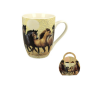 Kubek porcelanowy DUO ENZO BEŻOWY 350 ml