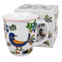 Kubek porcelanowy DUO ETNO PTASZEK KASZUBSKI 650 ml