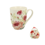 Kubek porcelanowy DUO MARY ROSE BIAŁY 350 ml