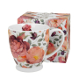 Kubek porcelanowy na stopce DUO THE SECRET GARDEN SPRING ROSES WHITE 510 ml