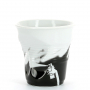 REVOL Froisses Monochrome 180 ml czarny – kubek porcelanowy