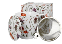 Kubek porcelanowy z zaparzaczem i pokrywką DUO THE SECRET GARDEN FLOWER MEADOW 510 ml