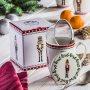 Kubek świąteczny na prezent z zaparzaczem i pokrywką DUO DZIADEK DO ORZECHÓW 380 ml