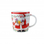 Kubek świąteczny porcelanowy SANTA BIAŁY 355 ml