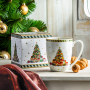 Kubek świąteczny porcelanowy DUO CHRISTMAS TREE 350 ml