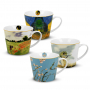 Kubki porcelanowe DUO ART GALLERY BY V. VAN GOGH AND C. MONET 610 ml 4 szt.