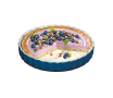 KUCHENPROFI Provence 28 cm niebieska - forma do pieczenia tarty ceramiczna