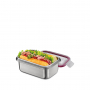 KUCHENPROFI Salad Rectangle 0,5 l - lunch box stalowy