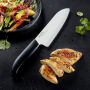 KYOCERA Gen Japao 14 cm biały - nóż japoński Santoku ceramiczny