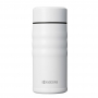 KYOCERA Twist Top Wave Small 350 ml biały - kubek termiczny stalowy z powłoką ceramiczną