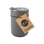 LADELLE Eco Travel Mug 330 ml ciemnoszary - kubek kamionkowy z pokrywką