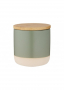 LADELLE Host Sage Canister 10 cm szary - pojemnik ceramiczny z pokrywką