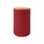 LADELLE Stak Soft Canister wysoki 1 l czerwony - pojemnik ceramiczny na żywność