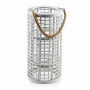 Lampion dekoracyjny wiklinowy MONDEX LUCIE WHITE 50 cm