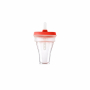 LEKUE Ice Cream 90 ml czerwona - foremka do lodów na patyku składana silikonowa