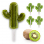 LEKUE Kaktus XL 4 szt. zielone - foremki do lodów na patyku silikonowe