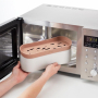 LEKUE Pasta Cooker 1,5 l biały - pojemnik do gotowania makaronu w mikrofali plastikowy