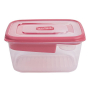 Lunch box / śniadaniówka dwukomorowa plastikowa ACTIVE RÓŻOWY 1.7 l