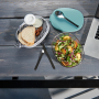 MEPAL Ellipse Saladbox Nordic Green 1,9 l turkusowy - lunch box plastikowy dwukomorowy z pojemnikiem na sos