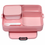 MEPAL Take a Break różowy 1,5 l - lunch box plastikowy z dwoma pojemnikami i widelcem