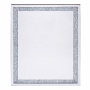 Lustro dekoracyjne DUO GLAMOUR SREBRNE 60 x 40 cm