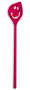KOZIOL Olivier czerwona 31 cm - łyżka cedzakowa / szumówka plastikowa