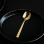 Łyżki stołowe ze stali nierdzewnej PIANO GOLD 20,8 cm 3 szt.