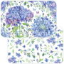 Mata stołowa / Podkładka na stół plastikowa dwustronna CALA HOME HYDRAGEA 43 x 28,5 cm