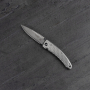 MCUSTA Nami Small Damascus 7 cm - japoński nóż survivalowy składany ze stali damasceńskiej