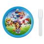 MEPAL Campus Paw Patrol Pups - pojemnik na owoce z widelcem