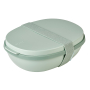 MEPAL Ellipse Duo Nordic Sage 1,4 l - lunch box / śniadaniówka plastikowa dwukomorowa z pojemnikiem na sos