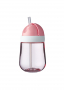 MEPAL Mio Deep Pink 300 ml różowy - kubek dla dzieci plastikowy ze słomką