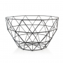 Kosz na owoce druciany metalowy CEDRIC BASKET CZARNA 27 X 26 cm