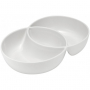 LADELLE Loop Serving Bowl biała - miseczka do dipów i na przekąski porcelanowa