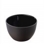 REVOL Solid Tela 300 ml grafitowo-czarna – miseczka do dipów i na przekąski porcelanowa