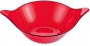 KOZIOL Leaf S Rosso czerwona 0,6 l - miska / salaterka plastikowa z uchwytami