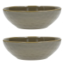 Miski do sałatki kamionkowe ROSE TULIPANI CONCERTO GRIGIO TORTORA 26 cm 2 szt.
