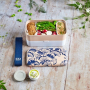 MONBENTO Bento Original Graphic Ginkgo 1 l morelowo-biały - lunch box dwukomorowy plastikowy 