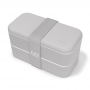 MONBENTO Bento Original Grey Coton 1 l szary - lunch box dwukomorowy plastikowy 