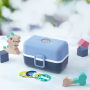 MONBENTO Tresor Blue Infinity 0,8 l granatowo-niebieski - lunch box dla dzieci plastikowy