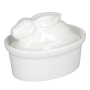 LA PORCELLANA BIANCA Terrine 16 x 11 cm - naczynie żaroodporne do zapiekania porcelanowe