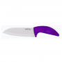 VIALLI DESIGN Violet fioletowy 14 cm - nóż Santoku ceramiczny