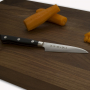 Nóż do warzyw i owoców ze stali nierdzewnej TOJIRO DP3 CZARNY 9 cm