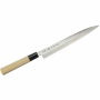 Nóż Yanagi Sashimi stalowy TOJIRO ZEN DĄB KREMOWY 21 cm