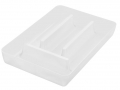 KOZIOL Rio biały 32 x 21 cm - organizer / wkład do szuflady na sztućce plastikowy