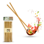 Pałeczki do ryżu i sushi bambusowe SUSHI SPISEPINNER BRĄZOWE 24 cm 12 szt.