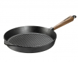 SKEPPSHULT Walnut Grill 28 cm czarna - patelnia grillowa żeliwna