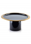 Patera dekoracyjna metalowa MONDEX ANISHA BLACK CZARNA 13,5 cm